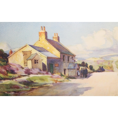 489 - 2 antique Devonshire landscape prints of The Warren Inn, Dartmoor, after the original watercolours b... 