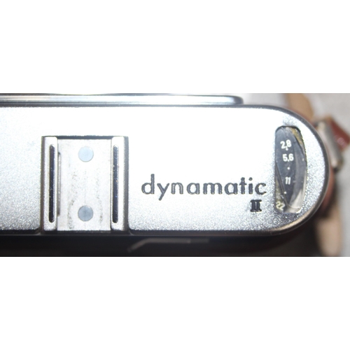 660 - Early 1960’s rare model Voigtlander Dynamatic II 35mm automatic camera with all round lens, two addi... 