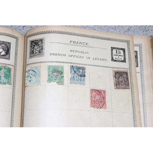 586 - An early 20th century Rowland Hill stamp album and contents to inc British Empire to inc India and S... 