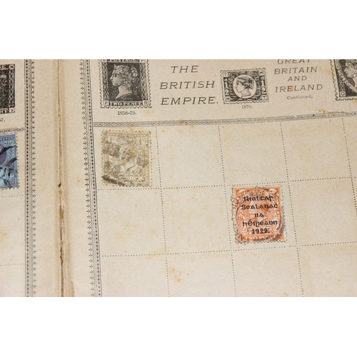 586 - An early 20th century Rowland Hill stamp album and contents to inc British Empire to inc India and S... 