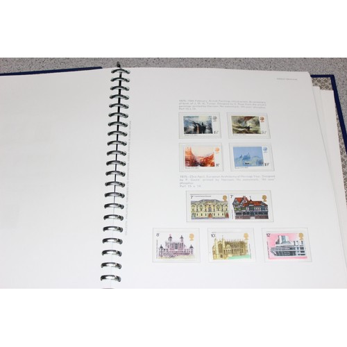 583 - Stamps - Large qty of mixed stamps to include Jersey stamps in red Stanley Gibbons album, Great Brit... 