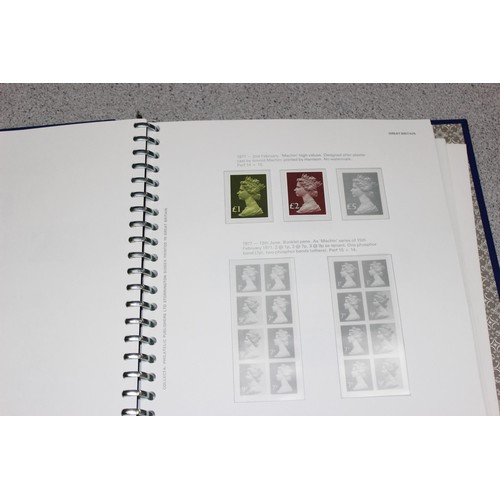 583 - Stamps - Large qty of mixed stamps to include Jersey stamps in red Stanley Gibbons album, Great Brit... 