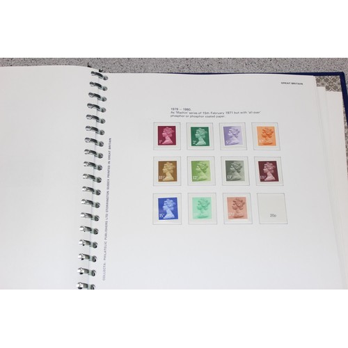 583 - Stamps - Large qty of mixed stamps to include Jersey stamps in red Stanley Gibbons album, Great Brit... 