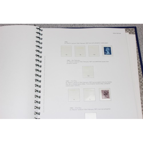 583 - Stamps - Large qty of mixed stamps to include Jersey stamps in red Stanley Gibbons album, Great Brit... 