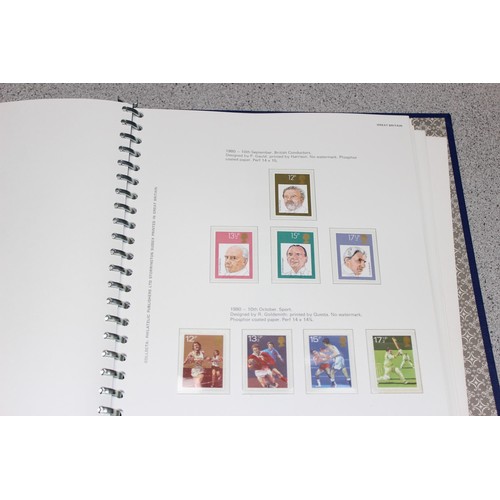 583 - Stamps - Large qty of mixed stamps to include Jersey stamps in red Stanley Gibbons album, Great Brit... 