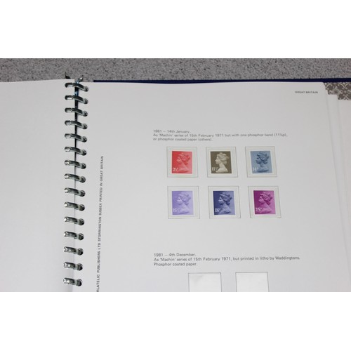 583 - Stamps - Large qty of mixed stamps to include Jersey stamps in red Stanley Gibbons album, Great Brit... 