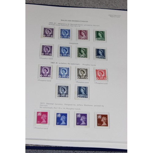 583 - Stamps - Large qty of mixed stamps to include Jersey stamps in red Stanley Gibbons album, Great Brit... 