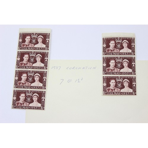 583 - Stamps - Large qty of mixed stamps to include Jersey stamps in red Stanley Gibbons album, Great Brit... 