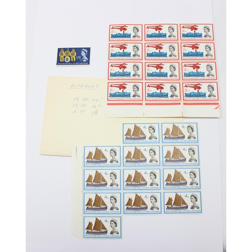 583 - Stamps - Large qty of mixed stamps to include Jersey stamps in red Stanley Gibbons album, Great Brit... 