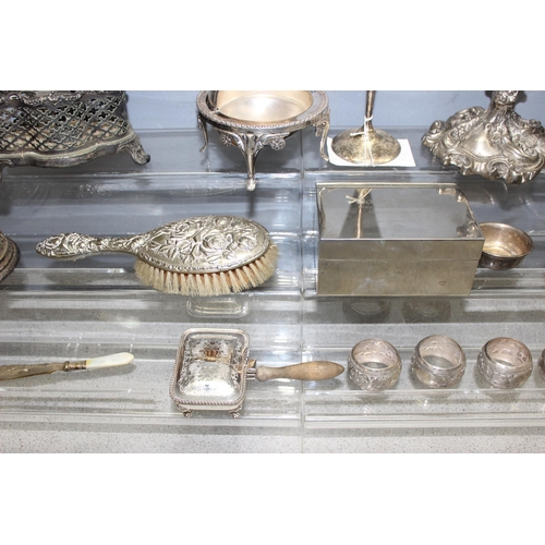 1080 - A large qty of assorted interesting silver plate items to inc Christofle, Absinthe cup etc, approx 4... 