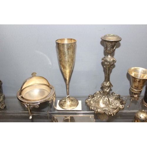 1080 - A large qty of assorted interesting silver plate items to inc Christofle, Absinthe cup etc, approx 4... 