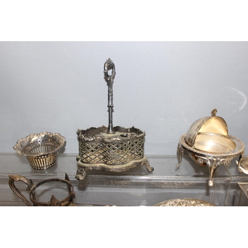 1080 - A large qty of assorted interesting silver plate items to inc Christofle, Absinthe cup etc, approx 4... 