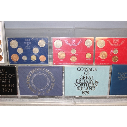 1299S - Assorted Great Britain & Northern Ireland Brilliant Uncirculated coinage sets, to incl last pre-deci... 