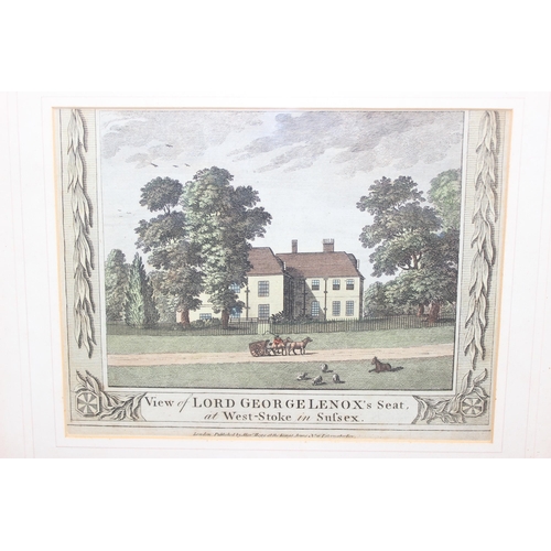 499I - Qty of assorted pictures and prints to inc an antique hand coloured print of Lord George Lennox's (g... 