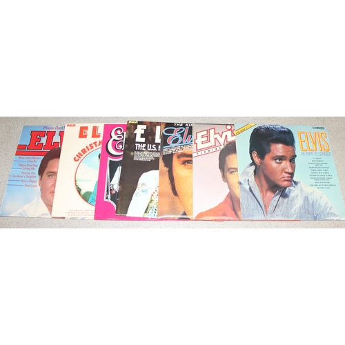 608 - Qty of vintage Elvis Presley vinyl record LPs, to incl Easy Come Easy Go, Please Don't Stop Lovin' M... 