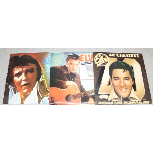 608 - Qty of vintage Elvis Presley vinyl record LPs, to incl Easy Come Easy Go, Please Don't Stop Lovin' M... 