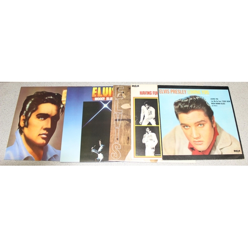 609 - Qty of vintage Elvis Presley RCA International vinyl record LPs, to incl California Holiday, A Date ... 