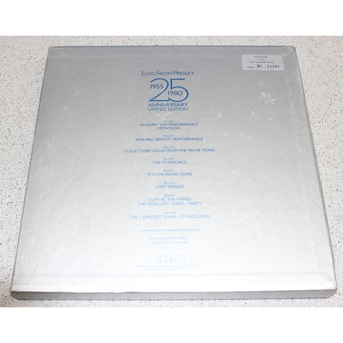 610 - 'Elvis 25': 1955-1980 collectors 25th Anniversary 8 LP Vinyl Limited Box Set, No. 11397 in original ... 