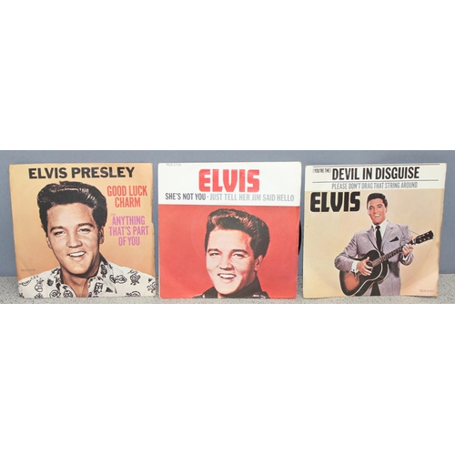 615 - Qty of vintage Elvis Presley 7