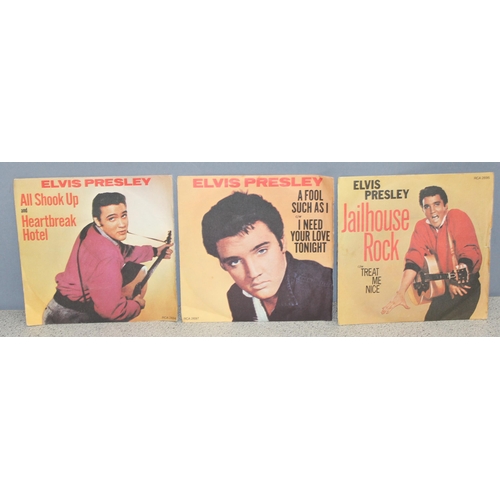 615 - Qty of vintage Elvis Presley 7