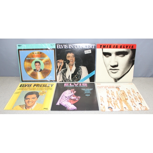 617 - Assorted Elvis Presley vinyl records (LPs and 7