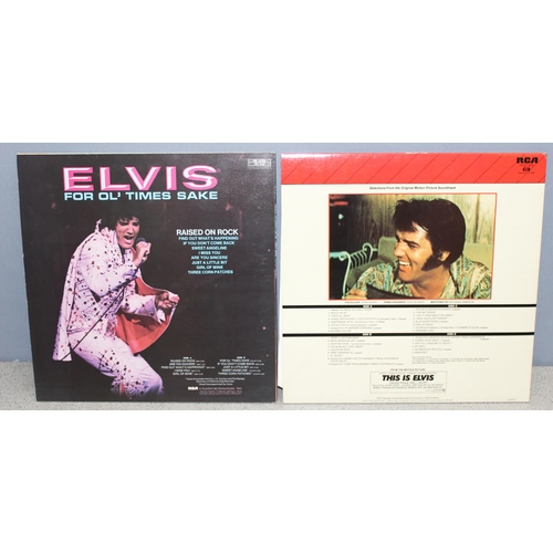 617 - Assorted Elvis Presley vinyl records (LPs and 7