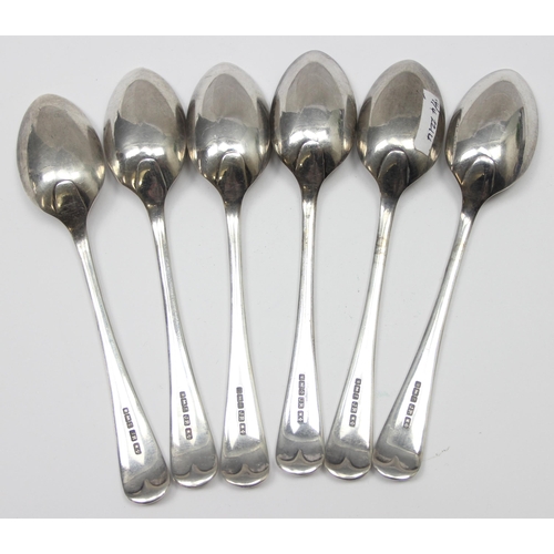 1099R - A set of 6 heavy gauge silver teaspoons, Sheffield 1909 by Joseph Rodgers, approx 121.61g gross