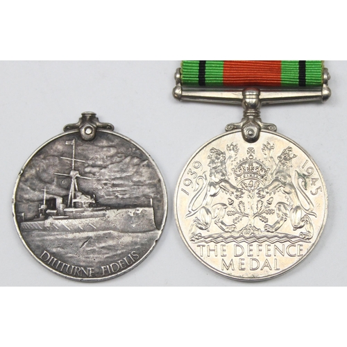 1420 - A George V and WW2 Royal Navy medal group with George V LSGC medal awarded to M8758 A.H. Minard SRA ... 