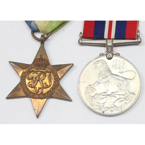 1420 - A George V and WW2 Royal Navy medal group with George V LSGC medal awarded to M8758 A.H. Minard SRA ... 