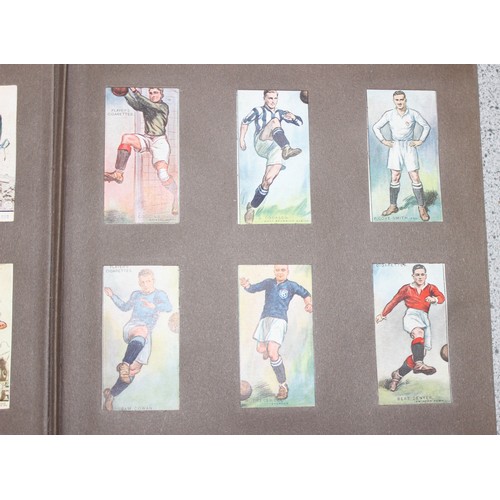 514 - 2 early 20th century cigarette card albums with contents to incl 1928 footballers, vehicles etc