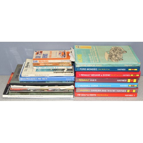 731 - A selection of motoring publications to include Haynes manuals and MotorSport magazines