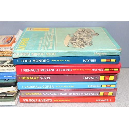 731 - A selection of motoring publications to include Haynes manuals and MotorSport magazines