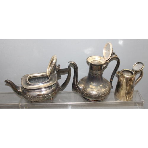 1007 - Large qty of antique and later silver-plated items to incl serving dishes, flatware, tea and coffee ... 