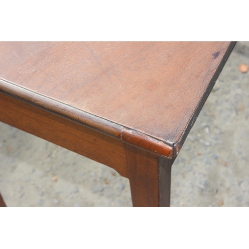 17 - An antique mahogany console table with single drawer, approx 86cm wide x 42cm deep x 78cm tall