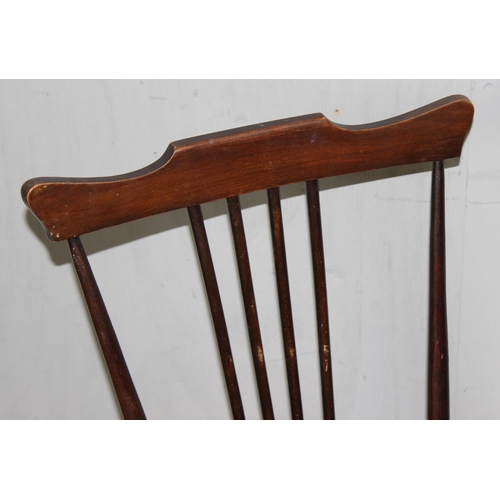 41 - 2 antique bedroom chairs and a mahogany cased bidet, bidet approx 57cm wide x 36cm deep x 46cm tall