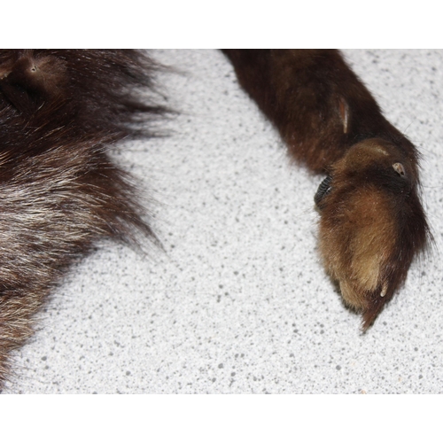 218 - Vintage black/brown fox fur stole