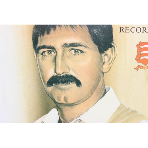 701 - Signed Limited edition (108/500) print of English cricketer Graham Gooch - his record breaking year ... 