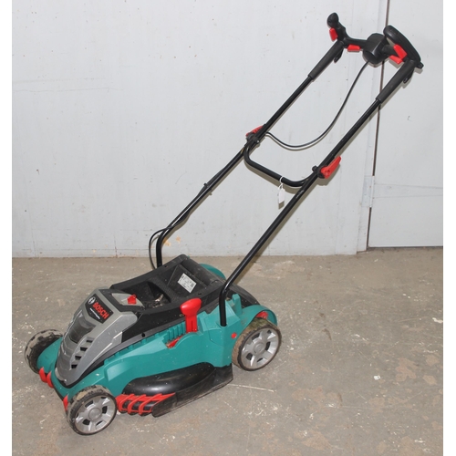 811 - A Bosch Rotak 43 Li Ergoflex 36V cordless rotary lawnmower powered by lithium ion battery including ... 