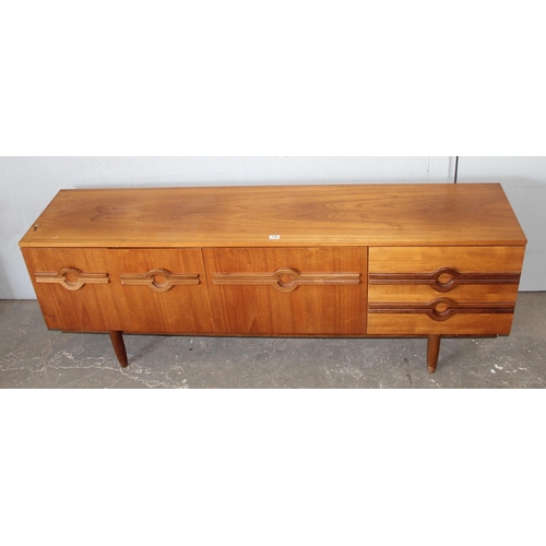 134 - An unusual retro sideboard, possibly by Beautility Furniture but seemingly unmarked, approx 199cm wi... 