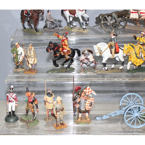 1538 - Qty of diecast lead figures, mostly soldiers, by Delprado ltd