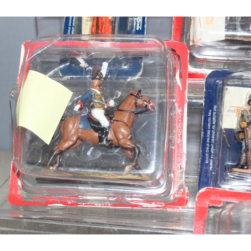 1540 - Qty of diecast figures, mostly cavalry, in blister packs by Delprado ltd