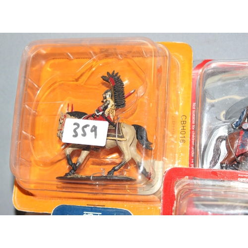 1540 - Qty of diecast figures, mostly cavalry, in blister packs by Delprado ltd