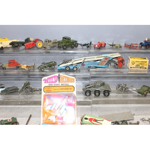 1545 - Qty of vintage diecast toys to include farmyard machinery planes and a boxed 'WildWings french myste... 