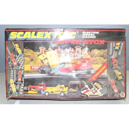 1563 - Scalextric super stock electric model racing set C662 with cars, unchecked for completeness