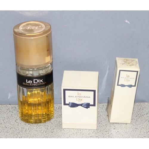 1648 - Eau de Toilette de Balenciaga Le Dix, 3 perfume items to inc a sealed 1/4 floz bottle, an unsealed 1... 