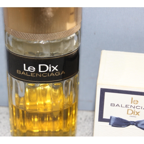 1648 - Eau de Toilette de Balenciaga Le Dix, 3 perfume items to inc a sealed 1/4 floz bottle, an unsealed 1... 