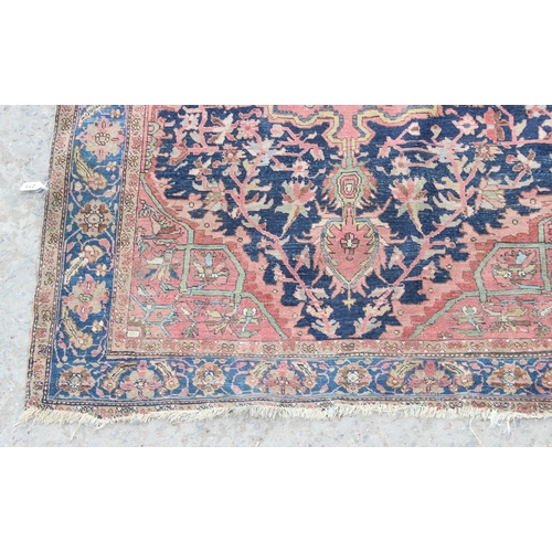 211 - A large vintage Tabriz style prayer rug, approx 210cm x 135cm