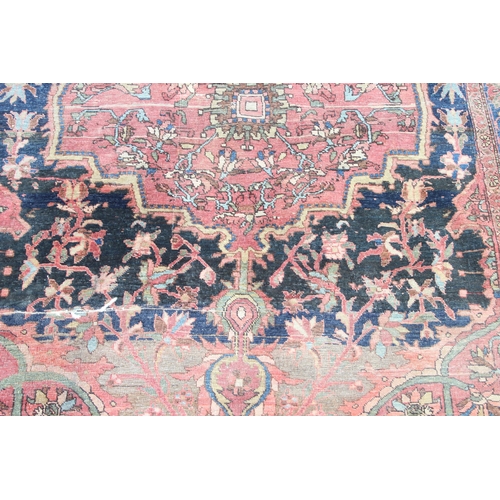 211 - A large vintage Tabriz style prayer rug, approx 210cm x 135cm