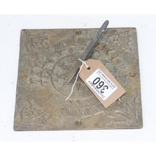 360 - White painted garden sundial, classical female statue and metal plant spikes