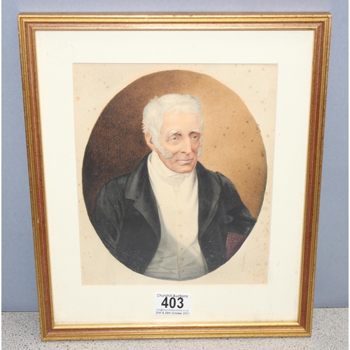 403 - After Abraham Solomon (1823–1862), an original 19th century watercolour painting of the Duke of Well... 